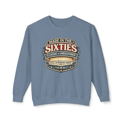 Sweatshirt - "Made in the Sixties" Retro Vintage Badge Crewneck