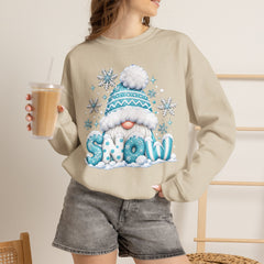 Winter Chill Sweatshirt - Cozy Unisex Crewneck with Snowy Design, Perfect for Holidays, Gifts, Snow Lovers, Warmth, Casual Style
