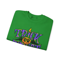 Halloween 'Trick or Treat' Crewneck Sweatshirt — Retro Candy Graphic