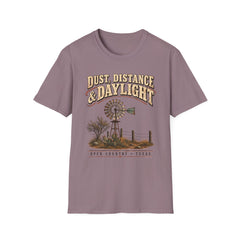 Dust, Distance & Daylight T-Shirt — Vintage Windmill Graphic Tee for Outdoor Lovers- Southern Heritage