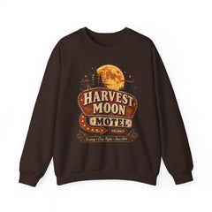 Harvest Moon Motel Sweatshirt — Vintage Autumn Cabin Pullover- Southern Heritage