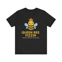 Queen Bee Fizzin' Unisex T-Shirt - Cute Bee Graphic Tee for Bee Lovers