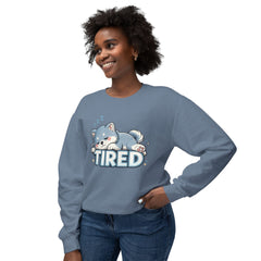 Tired Sleeping Puppy Sweatshirt — Cute Kawaii Nap Dog Crewneck