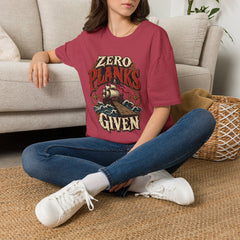 Zero Planks Given T-Shirt — Funny Pirate Ship Tee