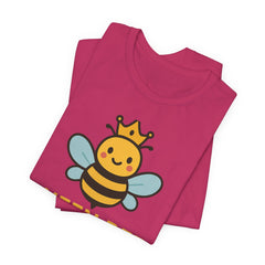 Queen Bee Fizzin' Unisex T-Shirt - Cute Bee Graphic Tee for Bee Lovers