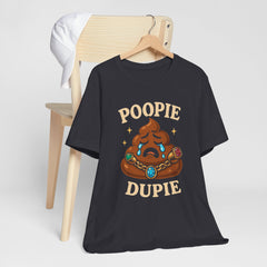 Funny Poop Doopie Emoji Tee, Quirky Graphic, Humorous Apparel, Playful Wear, Fizzing jewelry