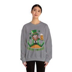 St. Patrick's Day Unisex Crewneck- Cheers Leprechaun