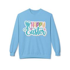 Happy Easter Unisex Midweight Softstyle Fleece Crewneck Sweatshirt
