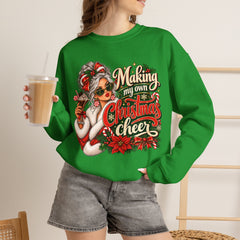 Christmas Cheer Sweatshirt — "Making My Own Christmas Cheer" Holiday Sweatshirt