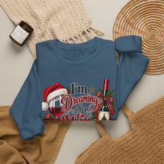 "I'm Dreaming of a Wine Christmas" Holiday Crewneck