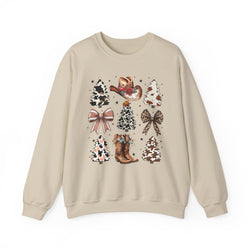 Rustic Coquette Christmas Sweatshirt