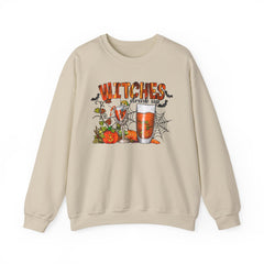 Witches Drink Up Sweatshirt, Unisex Halloween Apparel, Cozy Fall Sweatshirt, Spooky Season Gear, Perfect for Halloween Parties