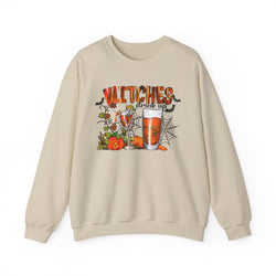 Witches Drink Up Sweatshirt, Unisex Halloween Apparel, Cozy Fall Sweatshirt, Spooky Season Gear, Perfect for Halloween Parties