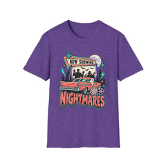 Nightmares Movie Poster T-Shirt — "Now Showing" Retro Drive-in Movie Horror BP Halloween