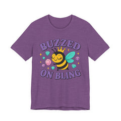 Buzzed on Bling - Bee T-Shirt | Fun Unisex Tee for Bee Lovers and Jewelry Lovers alike
