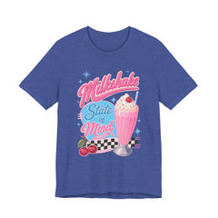 Milkshake State of Mind T-Shirt — Retro Diner Cherry Milkshake Tee