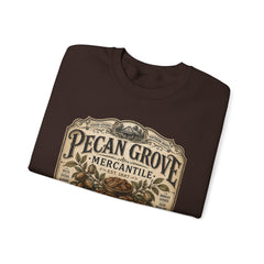 Pecan Grove Mercantile Vintage Logo Sweatshirt - Southern Heritage