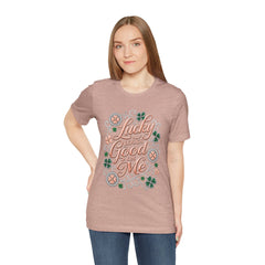Lucky Looks Good On Me T‑Shirt — St. Patrick’s Day Clover Graphic Tee