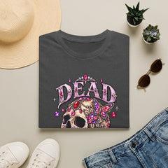 "Dead Gorgeous" T‑Shirt- Skull Floral- Halloween Vibes