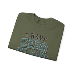 “I Have Zero Plans to Act My Age” Vintage College Graphic Sweatshirt