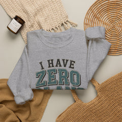 “I Have Zero Plans to Act My Age” Vintage College Graphic Sweatshirt