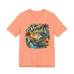 Shell Yeah! Turtle Graphic Tee — Tropical Beach Surf T-Shirt