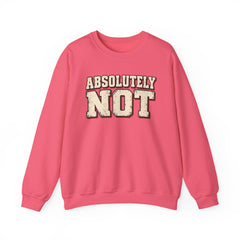 Fun Attitude Sweatshirt “Absolutely Not”