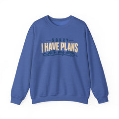 "Sorry I Have Plans With My Dog" Cozy Dog Lover Crewneck Sweatshirt
