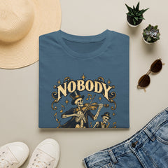 Nobody Plays It Better T-Shirt — Skeleton Violinist Day of the Dead Music Tee