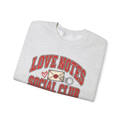 Love Notes Social Club Sweatshirt — Retro Valentine Crewneck