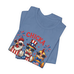 Chicka Boom Boom Patriotic Chickens Tee - 4th of July USA Shirt
