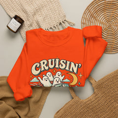 Cruisin' With My Boos Sweatshirt — Cute Ghost Halloween Crewneck