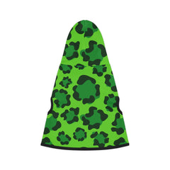 Pet Hoodie - Green Leopard Print Dog Hoodie for St. Patrick's Day