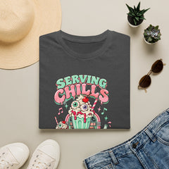 T-Shirt — "Serving Chills" Retro Dessert Graphic Tee (Extra Whipped Cream) - BP - Halloween