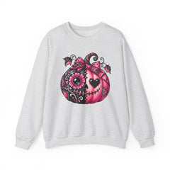 Pink Sugar Skull Pumpkin Sweatshirt ~ Halloween Vibes