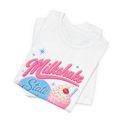 Milkshake State of Mind T-Shirt — Retro Diner Cherry Milkshake Tee