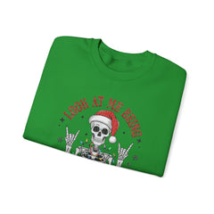 Christmas Skeleton Unisex Sweatshirt - Rude Humor - Party Sweatshirt- Holiday Humor