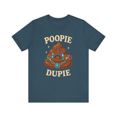Funny Poop Doopie Emoji Tee, Quirky Graphic, Humorous Apparel, Playful Wear, Fizzing jewelry