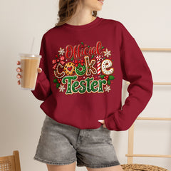 "Official Cookie Tester" Christmas Holiday Sweatshirt
