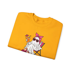 Boo-gie Bitch Ghost Crewneck Sweatshirt — Cute Retro Halloween Graphic