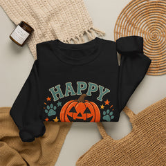 Halloween Crewneck Sweatshirt — "Happy Howl-oween" Pumpkin Graphic - Southern Heritage