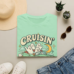 Cruisin' With My Boos T-Shirt — Cute Retro Ghosts Driving Graphic Halloween BP