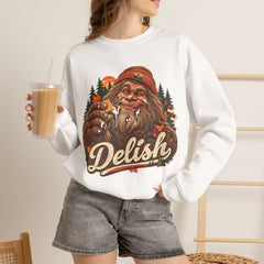 Delish Bigfoot Forest Crewneck Sweatshirt- S’Mores