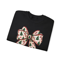 Christmas Bow Crewneck Sweatshirt — Festive Holiday Bow Sweatshirt