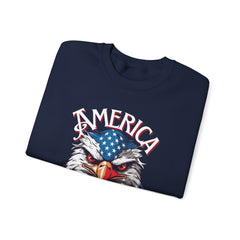AMERICA - Bald Eagle- Unisex Heavy Blend™ Crewneck Sweatshirt