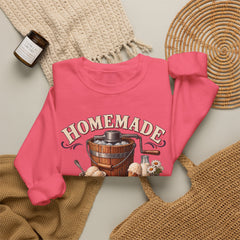 Crewneck Sweatshirt — "Homemade Ice Cream Social" Vintage Ice Cream Maker Design