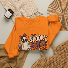 "Spooky Sweet Slightly Unhinged" Halloween Ghost Sweatshirt