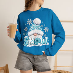 Winter Chill Sweatshirt - Cozy Unisex Crewneck with Snowy Design, Perfect for Holidays, Gifts, Snow Lovers, Warmth, Casual Style