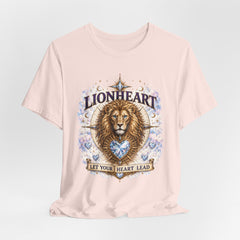 Lionheart T-Shirt — "Let Your Heart Lead" Lion Graphic Tee