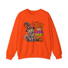 Halloween Cat 'What the Hex?' Crewneck Sweatshirt